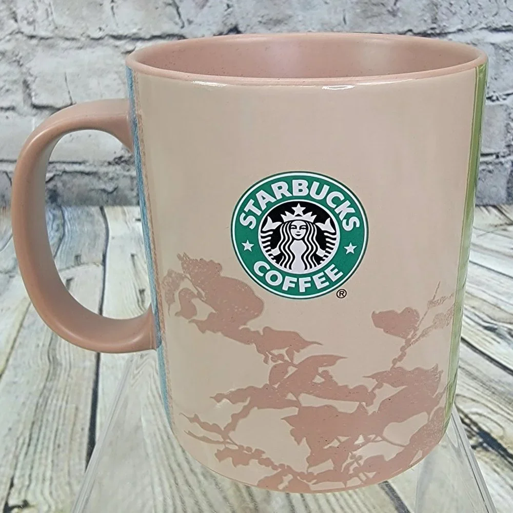 Starbucks Coffee Cup Mug 2006 Collectible Bean Story‎ Manolo 18 fl. oz Ceramic